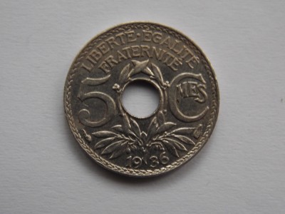 5 centimes 1936 FRANTA-XF foto