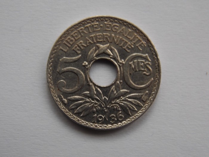 5 centimes 1936 FRANTA-XF