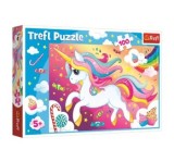 Cumpara ieftin Puzzle Trefl frumosul unicorn, 100 piese