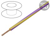 Cablu Electric Cupru 2,5mm&sup2; Galben-Violet PVC