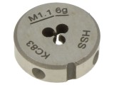Filieră M1,1 HSS pentru filet metric, dreapta - GSR