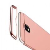 Husa Samsung Galaxy J3 2017 MyStyle Elegance Luxury 3in1 Rose-Gold, Protectie Completa, Anti-zgarieturi