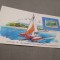 CARD SUVENIR CU TMBRU NESTAMPILAT /E MAI MARE CA CP/ GRENADA