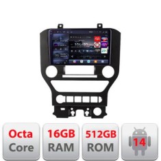 Navigatie Ford Mustang 2015-2020 Edotec Kit-MUSTANG-NAVI8 core QLED 2K 16+512 360 Android Waze USB Navigatie Internet Youtube Radio CarStore Technolog