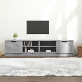 vidaXL Comodă TV, 2 buc., gri beton, 80x35x36,5 cm, lemn prelucrat