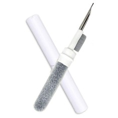 Kit de curatare casti 3 in 1, multifunctional, alb, pentru casti wireless si dispozitive audio