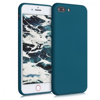 Husa pentru Apple iPhone 8 Plus / iPhone 7 Plus, Silicon, Verde, 49981.57 foto