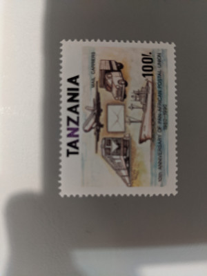 tanzania - Timbre trenuri, locomotive, cai ferate, nestampilate, MNH foto