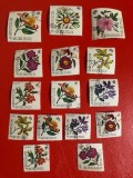 BURUNDI, FLORA - 15 VALORI ȘTAMPILATE