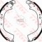 Set saboti frana TOYOTA HILUX II pick-up (LN8, RN5, LN6, YN6, YN5, LN5, RN6) (1983 - 2005) TRW GS8501