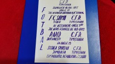program CFR Timisoara - Soimii Sibiu