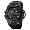 Skmei Ceas barbatesc Casual Cronometru Alarma Digital Analog Negru