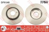 Disc frana AUDI A6 Avant (4G5, C7, 4GD) (2011 - 2016) TRW DF6148
