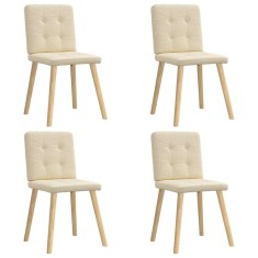 vidaXL Scaune de bucătărie, 4 buc., material textil
