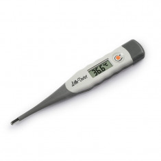 Termometru digital Little Doctor, ecran LCD, indicator sonor, rezistent la apa, flexibil, Alb/Gri