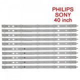 Barete led Sony, Philips 40&quot; KDL-40W605B, KDL-40R450A 2013 40A(B) 3228 05 REV1.0 , 377mm