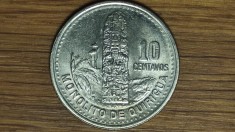 Guatemala - moneda de colectie exotica - 10 centavos 2000 - calitate impecabila !