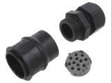 Conector circular ECTA 544 - mufă tată, 12 pini, IP67