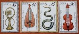 D.D.R--&#039;&#039;instrumente muzicale&#039;&#039;Serie de 4v MNH- NESTAMP. -vezi scan, Nestampilat