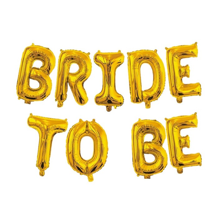 Set baloane din folie metalizata, flippy, model bride to be, litere de 40 cm, baloane party, ambalaj individual, pai inclus, umflare cu aer sau heliu,