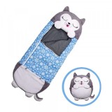 Sac de dormit pentru copii Happy Nappers Husky - perna si sac de dormit intr-unul singur 180x70 cm
