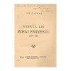 Gh. Cardaș, Vieața lui Mihai Eminescu, cu dedicație autografă pt. N. Herescu, 1939, legată &icirc;n piele