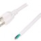 Cablu Alimentare NEMA 5-15 3x16AWG 3,5m Alb
