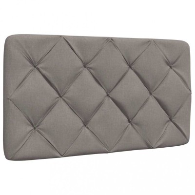 vidaXL Pernă pentru tăblie de pat, gri taupe, 80 cm, material textil 4019195 foto