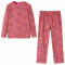 Pijamale pentru copii cu m&acirc;neci lungi roz fanat 92