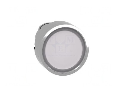 Comutator apăsare 22mm alb IP66 foto