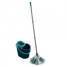 Set curatenie, Leifheit, 3in1 Power Mop, plastic/microfibra, verde