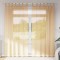 vidaXL Perdele Voile cu buzunare pentru bare 2 buc Nisip 4102218