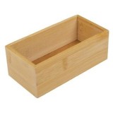 Cutie organizare din bambus, 15x7,5x5,5 cm, natural, CMCLASS
