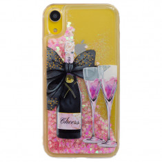 Husa Silicon Fashion iPhone XR Champagne Liquid foto