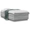Gossi cadru de pat cu led, gri sonoma, 90x190 cm, lemn prelucrat