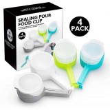 Leziter Snaptack Cleme pentru sigilat si turnat pungi (4 buc), plastic, fara BPA