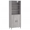 Dulap inalt, gri sonoma, 69,5x34x180 cm, lemn compozit