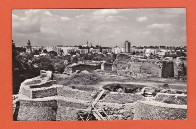 AMS @ - VEDERE/ILUSTRATA SUCEAVA - CETATEA SI ORASUL, CIRCULATA, 1964, printata foto
