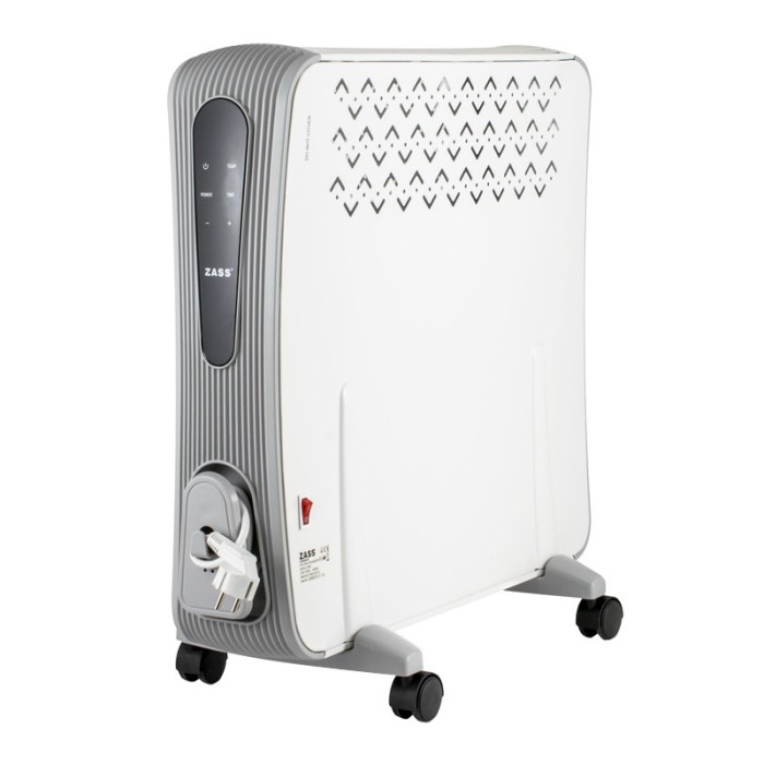 Radiator electric cu convectie Zass, 2000 W, incalzire prin convectie, 3 trepte, panou digital LED