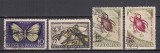 ROMANIA 1956 LP 413 LP 413 a INSECTE DAUNATOARE CU EROARE SERIE STAMPILATA