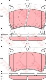 Set placute frana,frana disc KIA RIO limuzina (DC) (2000 - 2005) TRW GDB3206