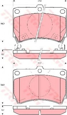 Set placute frana,frana disc MAZDA DEMIO (DW) (1996 - 2003) TRW GDB3206 foto
