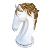 Cumpara ieftin Statueta decorativa, Bust Cal, Alb, 28 cm, 217H-1