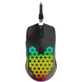 Mouse gaming wireless Aqirys Polaris, 16000 dpi, RGB, Negru