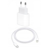Incarcator Fast Charge 20W si Cablu de Date Fast Charge 1M Type-C-Lightning, ADGO, Compatibil cu Apple iPhone