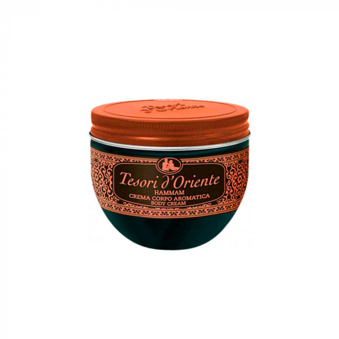 Crema de Corp Tesori d&#039;Oriente, 300 ml, cu Ulei de Argan si Flori de Portocal, Crema de Corp pentru Piele Uscata, Creme Hidratare Corp, Crema Hidratan