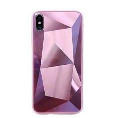 Huse telefon cu textura diamant Iphone X ; Xs , Roz