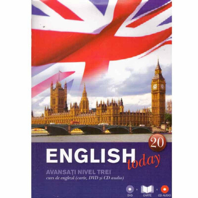 - English today - avansati nivel 3 (carte, dvd si CD audio) - 133425 foto