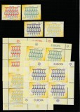 Fiji 2005 - 50 ani Europa CEPT,serie 4 valori si blocuri de cate 4 valori dantelate,MNH Mi.1109-1112 , Bl.1109-1112 Kb, Organizatii internationale, Nestampilat