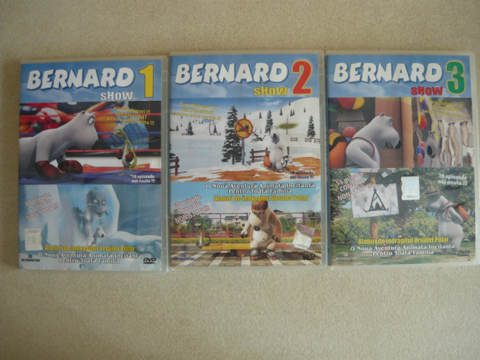 BERNARD SHOW - LOT 3 DVD-uri ( desene animate )